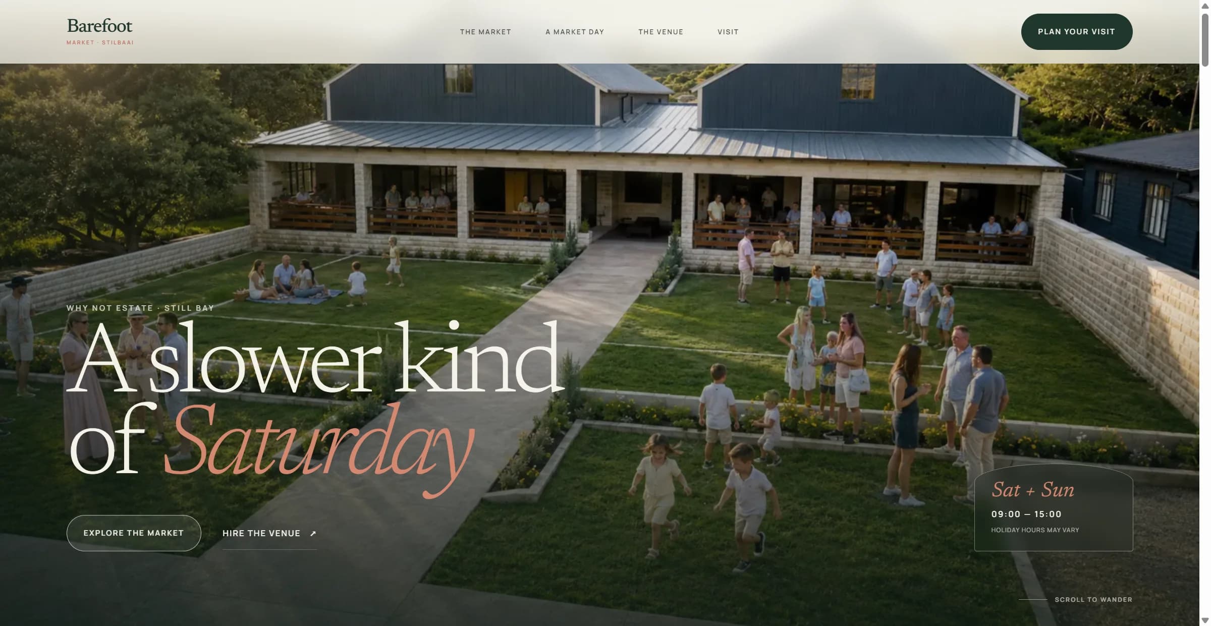 Barefoot Market website preview